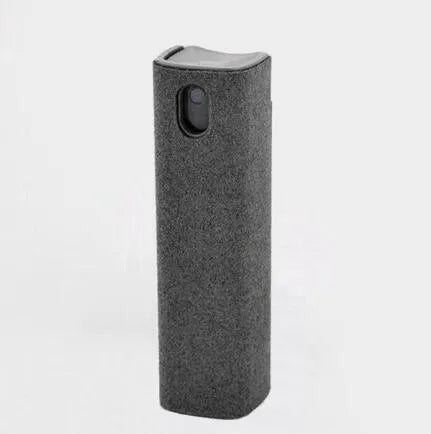 2 in 1 screen cleaner kit with microfiber cloth in pink and gray for phone and computer screens