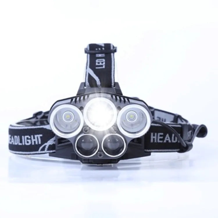 LED head torch with long 300-500 metre beam for camping and outdoor use