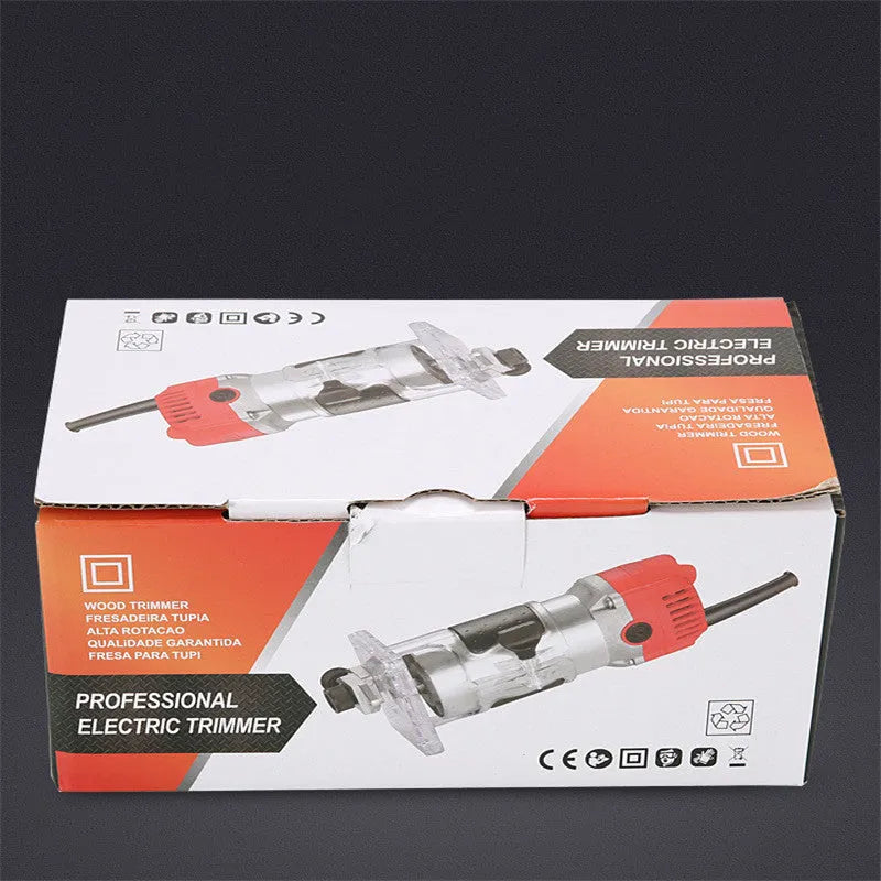 800W electric wood polishing trimmer with aluminium casing for woodworking projects