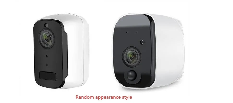 Solar powered wireless surveillance camera with 110 degree wide angle lens and solar panel for outdoor security monitoring