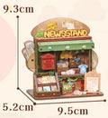 Box Talk Corner House miniature wood block puzzle in compact box, creative model building set