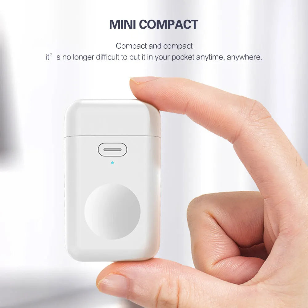 White portable magnetic wireless charger for Apple Watch with 1000mAh capacity