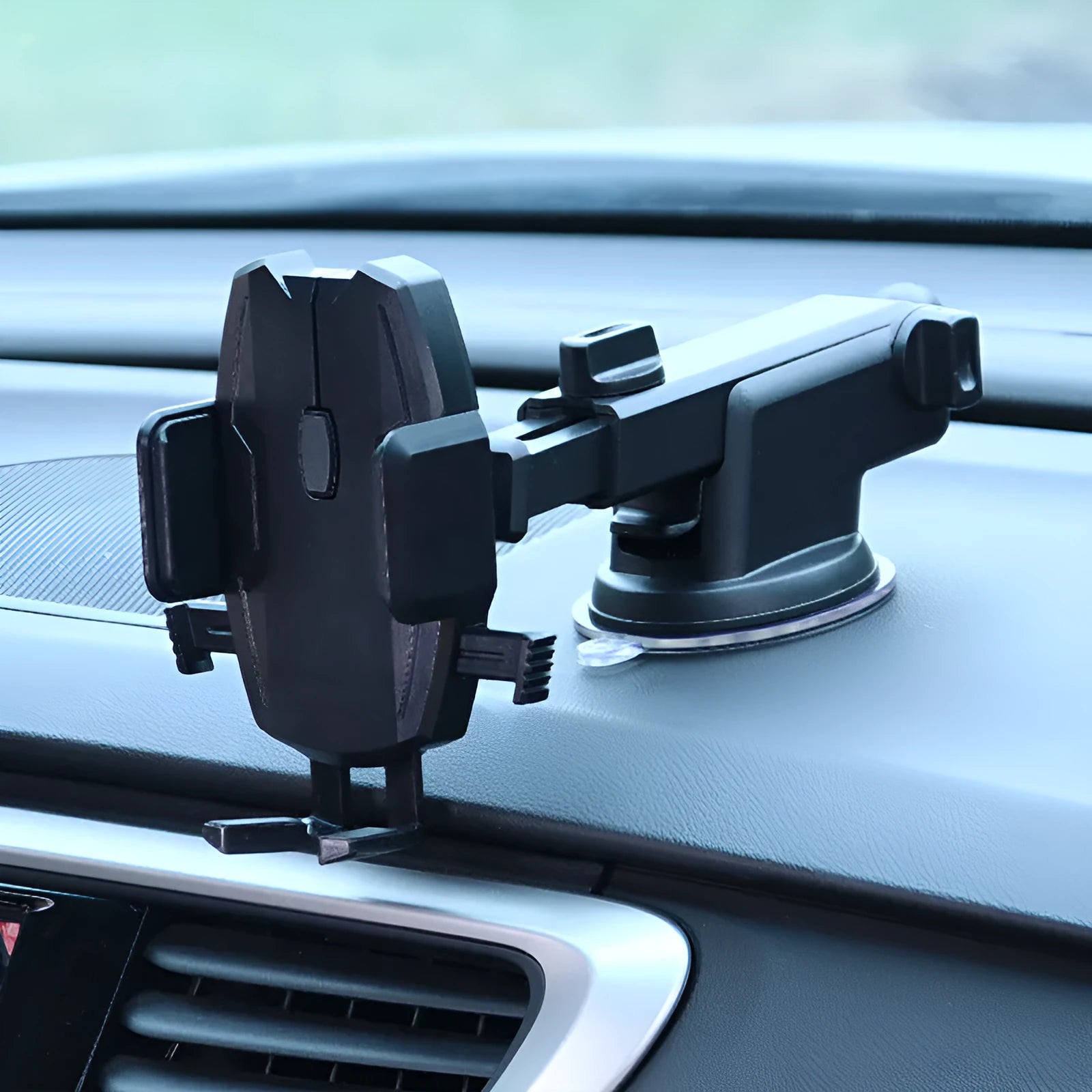 Car navigation bracket mobile phone holder universal snap-in ABS black air outlet mount