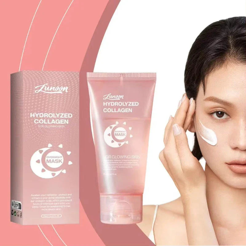 Collagen Night Mask with natural ingredients for firming, hydrating, and anti-aging skin care