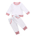 Girls linen two-piece summer outfit set with top and pants in multiple colours and sizes