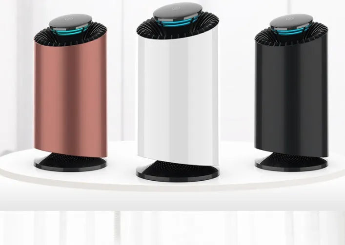 Photocatalyst mosquito killing lamp in black, dark gold, or white with compact 133mm design and dual UV lights