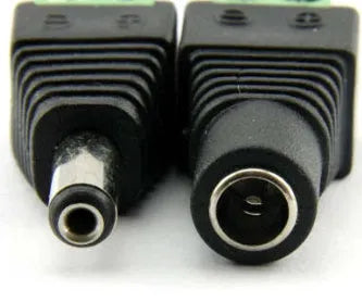 12V solderless DC male and female power connector 5521 5525 for monitoring equipment