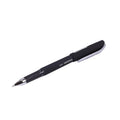 Frosted black 0.5mm quick dry business pen on white background