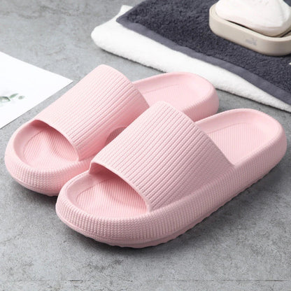 Cozy home slippers with soft fabric uppers and durable EVA soles for comfortable indoor and outdoor wear