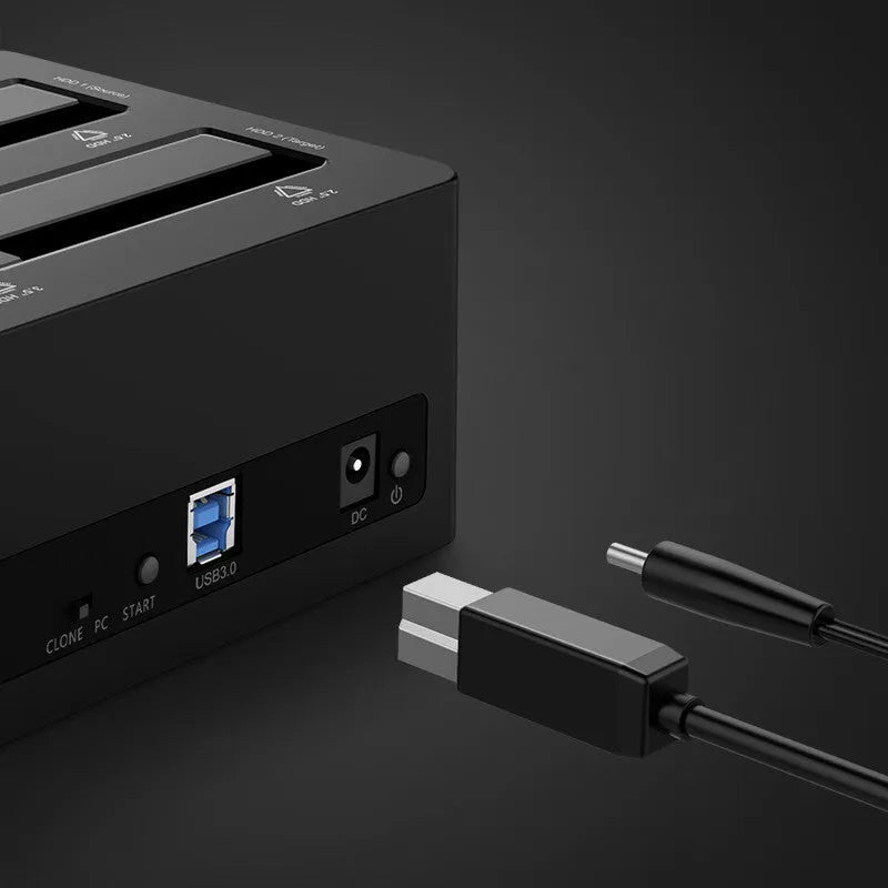 ORICO 6629US3 black ABS plastic dual-disk USB 3.0 hard drive docking station with two 3.5 inch SATA slots