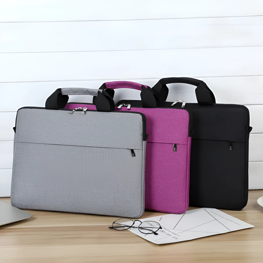 Ultra-thin shoulder bag for 13-inch laptop in Oxford cloth, available in black grey purple
