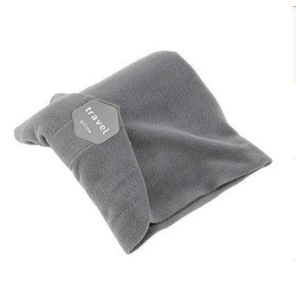 Versatile neck scarf and travel pillow made of breathable, moisture-wicking fabric for comfortable on-the-go use