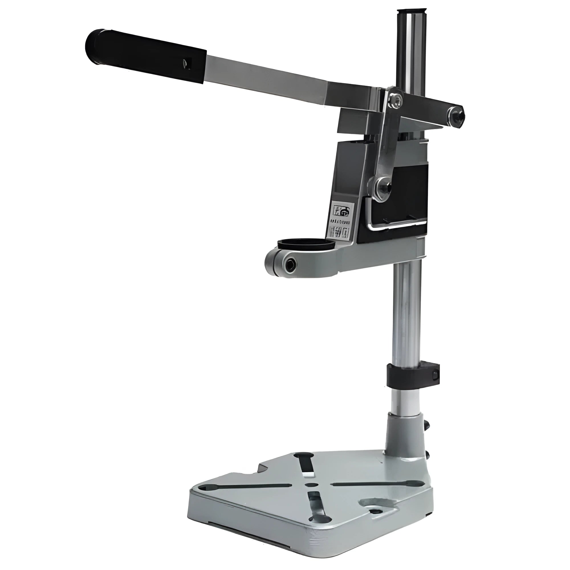 Mini hand drill bracket bench drill fixed stand black aluminium base carbon steel column 43mm 35mm neck
