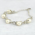 Freshwater pearl bracelet with Korean crown design for women, genuine pearl beads, pearl bracelet colour