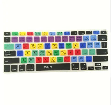 Adobe Illustrator keyboard shortcut silicone cover for MacBook Pro Air 13 15 17 in grey