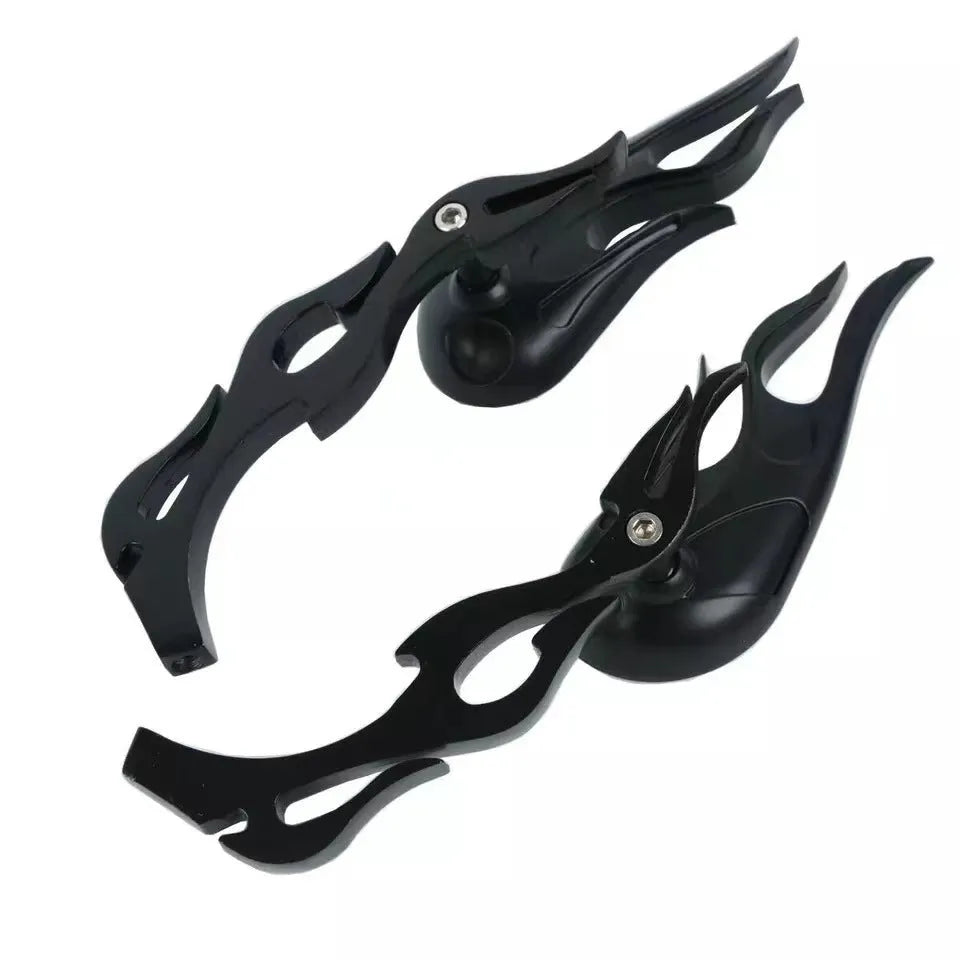 Universal convex rearview mirror pair with 16cm adjustable rods for motorcycle modifications