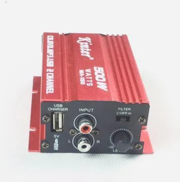 HY-400 car MP3 amplifier with USB, SD/MMC, FM radio, compact 15.50 x 8.50 x 4.00 cm