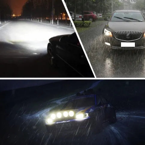 S2 car LED headlight bulb with COB chip, 8000 lumens, 6500K, 360-degree beam, aviation aluminium cooling fan