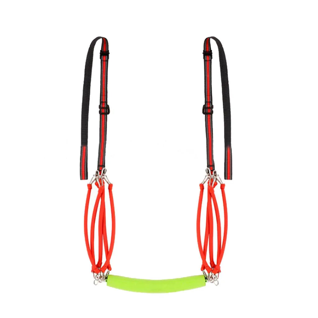 Horizontal bar auxiliary belt elastic rope resistance belt with dual handle option for fitness training