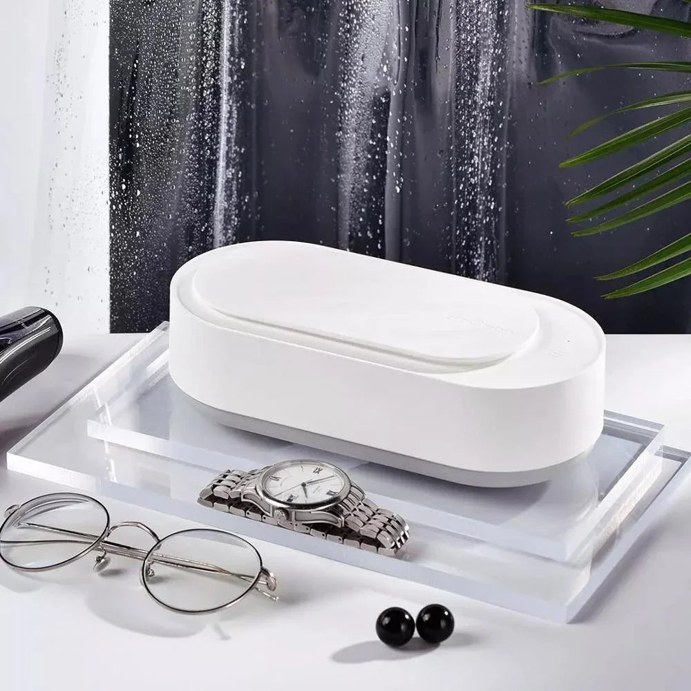 Premium ultrasonic cleaner for restoring shine and freshness to jewelry, glasses, watches, and other household items