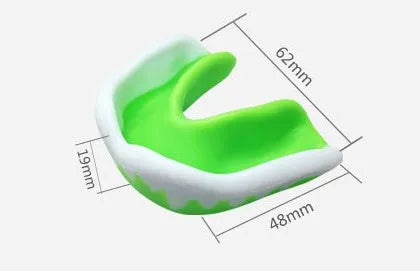 Adult food grade EVA mouth guard for boxing, muay and karate with transparent carry box, 6.5 x 4.6cm