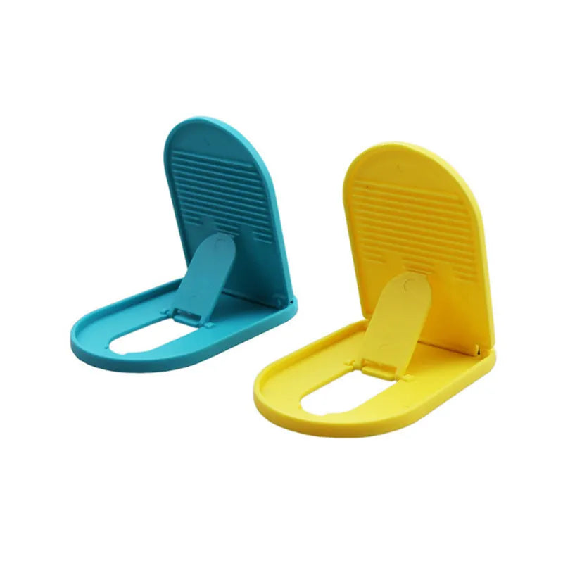Plastic mobile phone stand with lazy bracket mechanism in various colour options