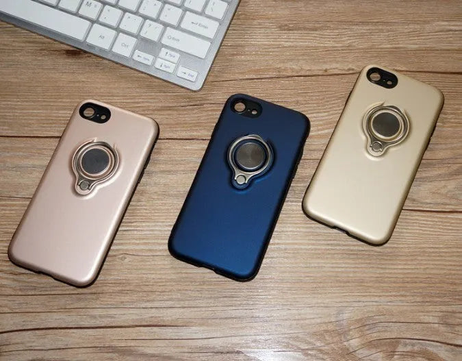 Magnetic iPhone back cover case in solid colours showing magnetic attachment points