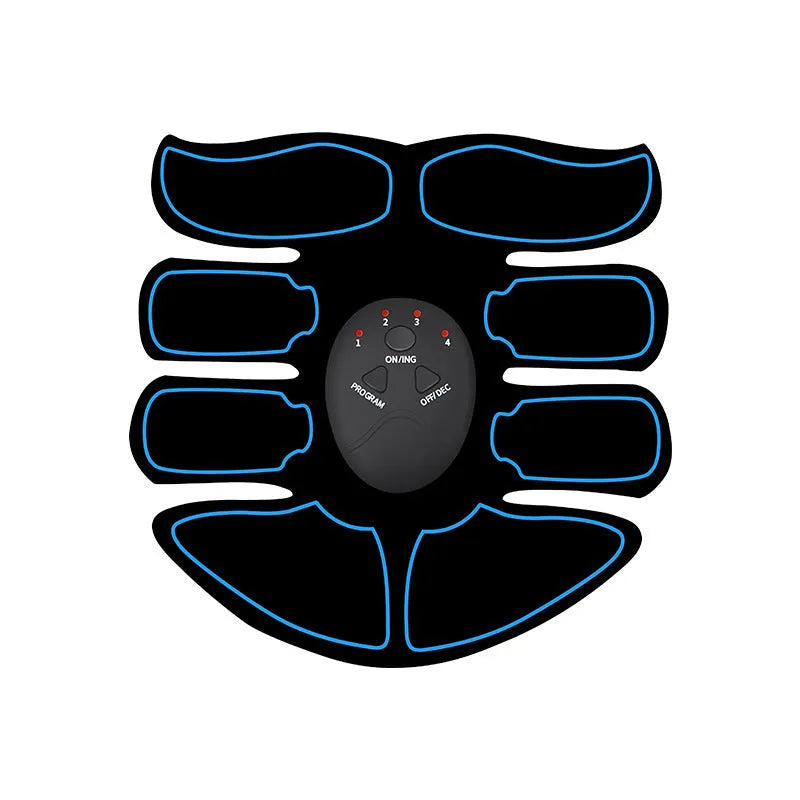 K81 digital abdominal muscle stimulation patch with triple pads and red, blue, or yellow edge trim options