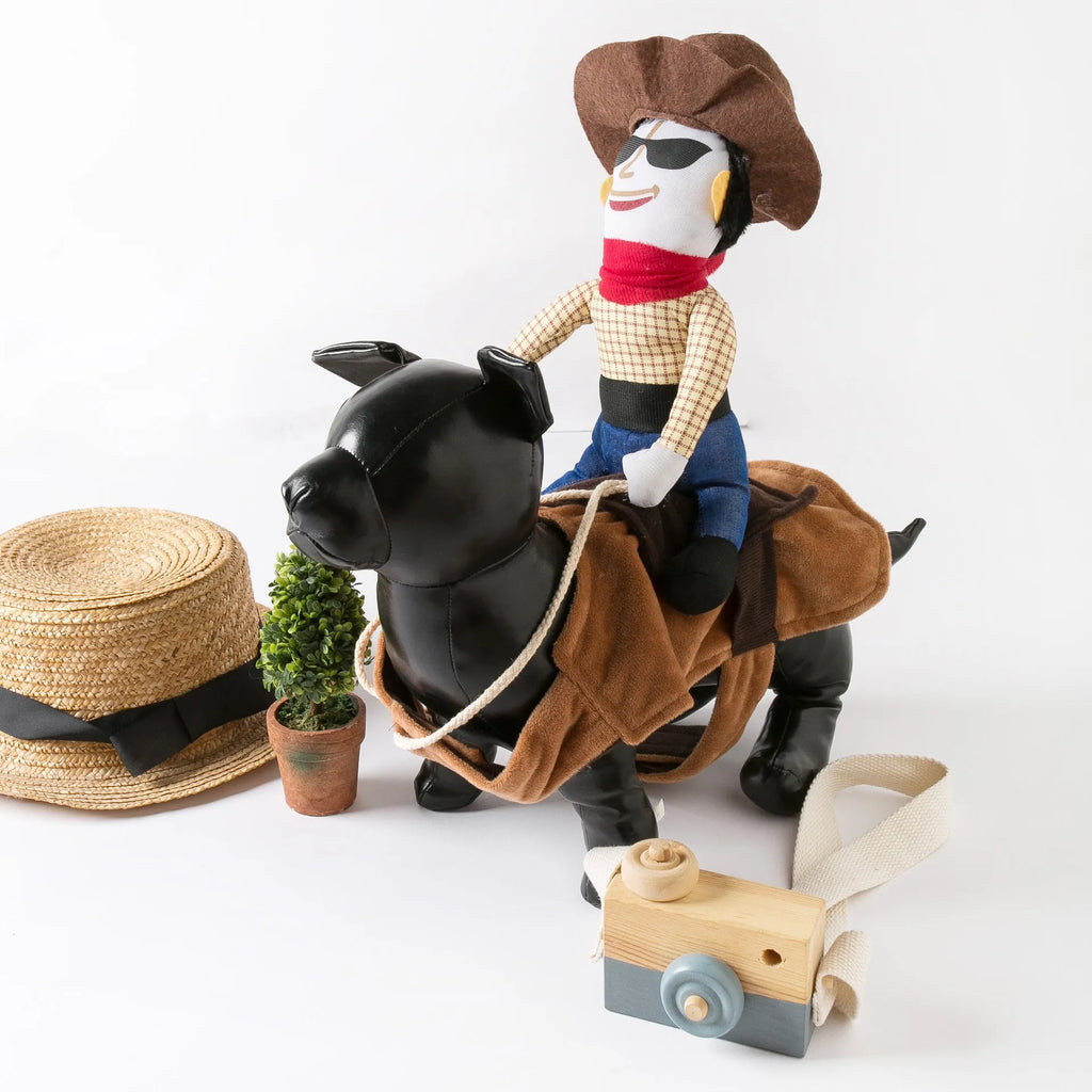 Western denim riding costume dog clothes for spring and autumn seasons in S M L XL sizes