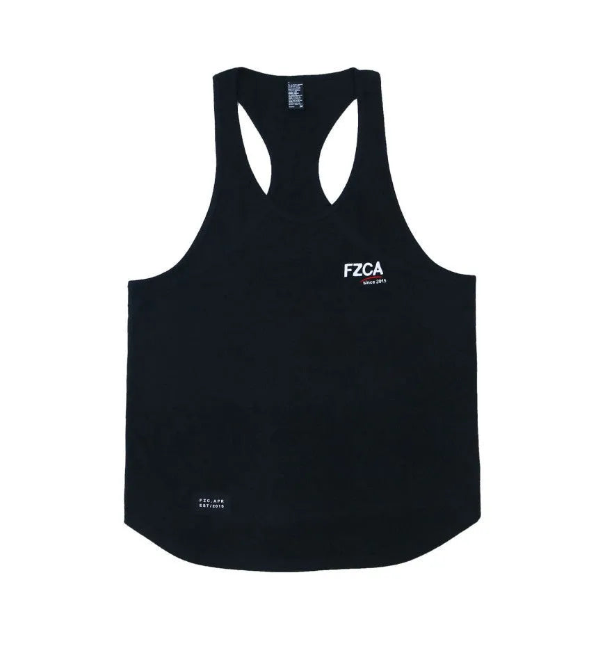 Men's cotton muscle vest for summer fitness training and running activities