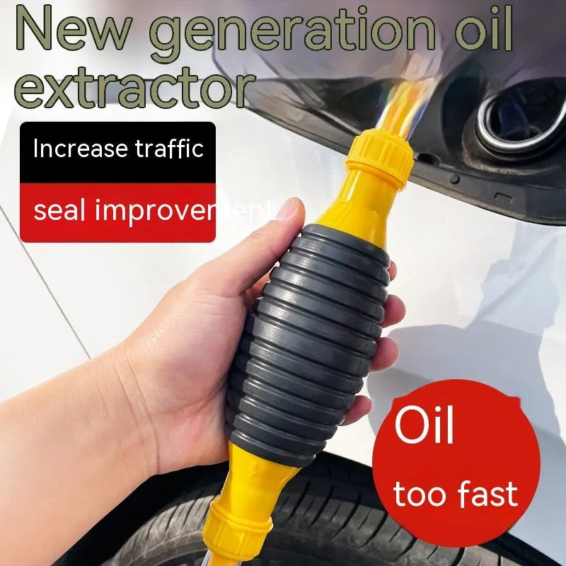 Manual car oil suction pipe emergency kit with rubber ball and multiple tube length options