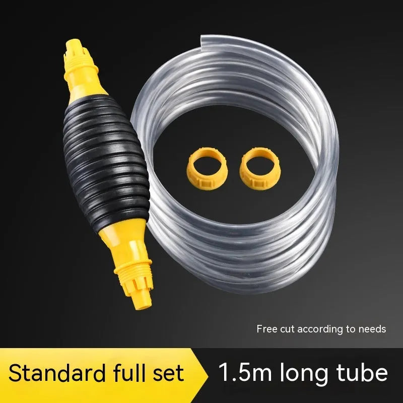 Manual car oil suction pipe emergency kit with rubber ball and multiple tube length options