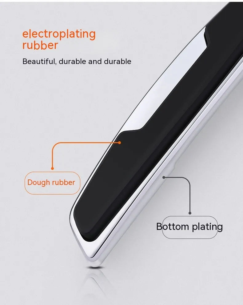 Black plastic silicone car door bumper protection strips, four-piece set