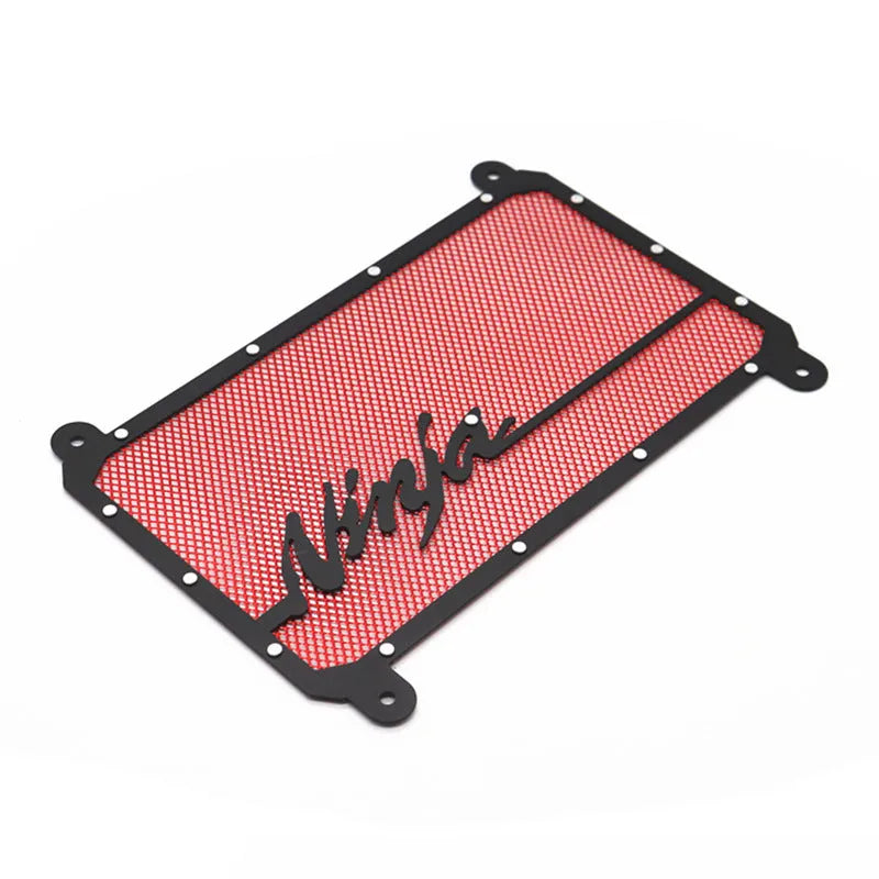 Kawasaki Z400 Ninja 400 water tank cover protective mesh in black, gold, green, and red colour options