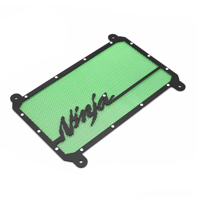 Kawasaki Z400 Ninja 400 water tank cover protective mesh in black, gold, green, and red colour options