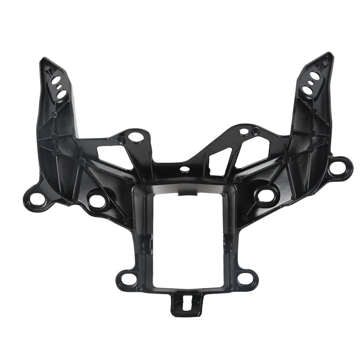 Black heavy aluminium headlight bracket for BMW S1000RR motorcycle