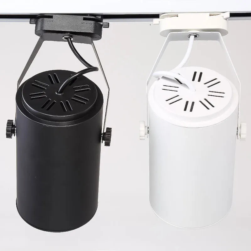 LED track spotlight with aluminium shell for clothing store background wall lighting