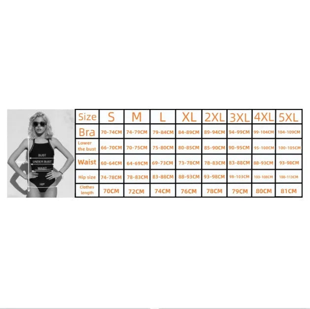 Black printed plus size women's bikini swimsuit with mesh stitching, shown on a model.