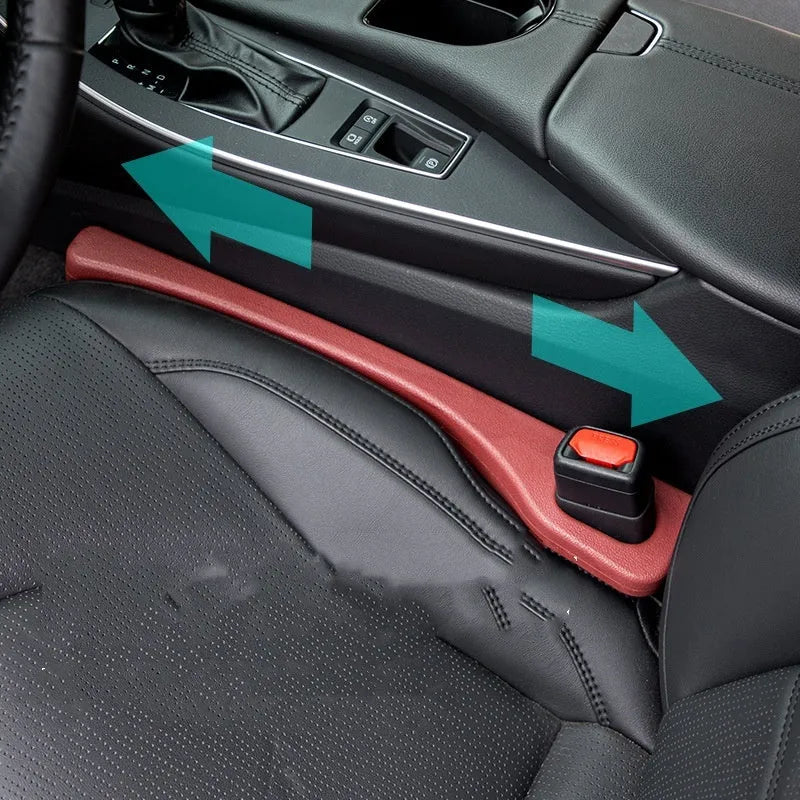 Car seat gap sealing strips in four colours with waterproof polyresin construction and integrated handle