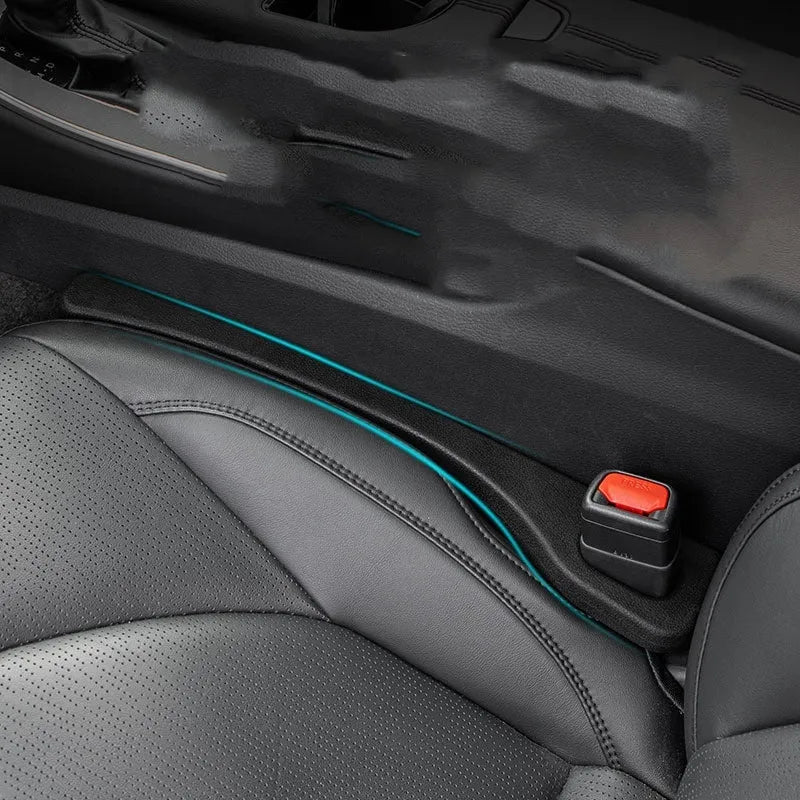 Car seat gap sealing strips in four colours with waterproof polyresin construction and integrated handle