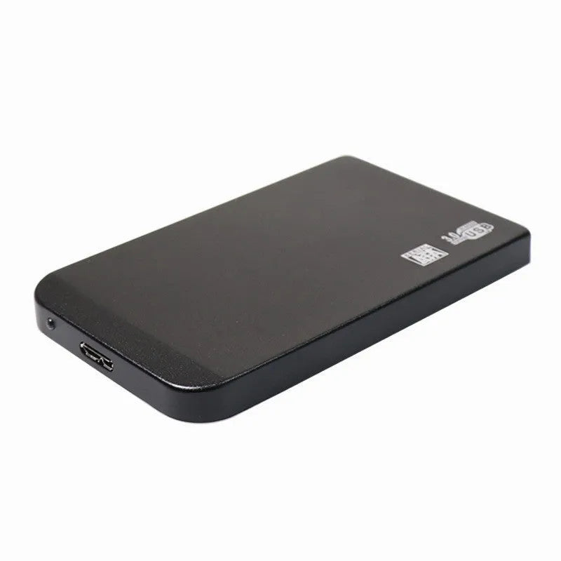 Metal external portable hard drive, 120mm x 80mm x 15mm, with data cable and packing box
