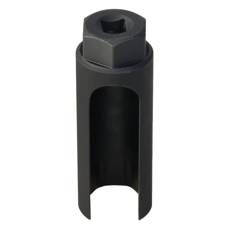 Black chromium vanadium steel oxygen sensor sleeve for 22mm sensors.