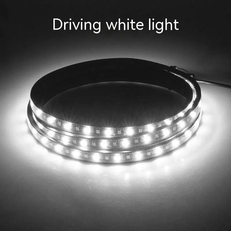 White yellow vehicle pedal streamer lights in 150cm and 180cm lengths with IP68 rating