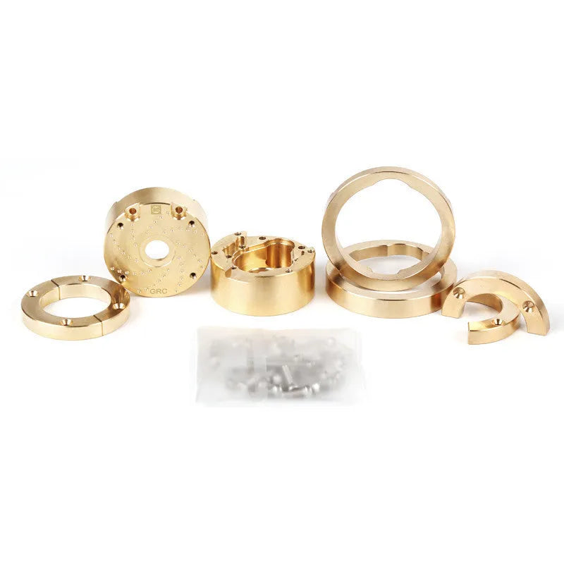 Brass gearbox cover mechanical component for axle door systems