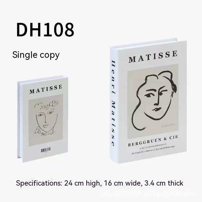 Modern minimalist fake book photography prop with copperplate paper cover in colour BH108