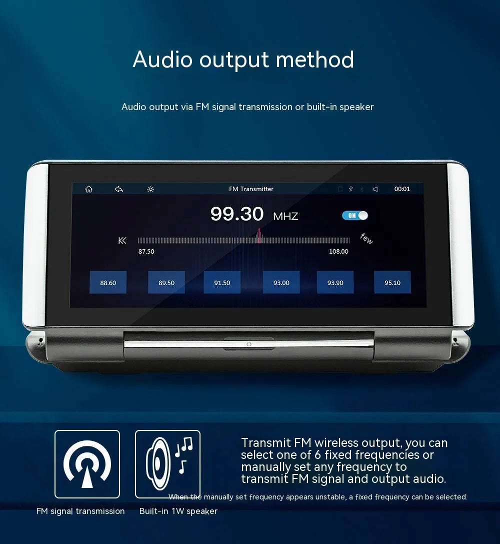 6.86 inch vehicle-mounted MP5 multimedia player with LED screen for wireless CarPlay and reversing camera.