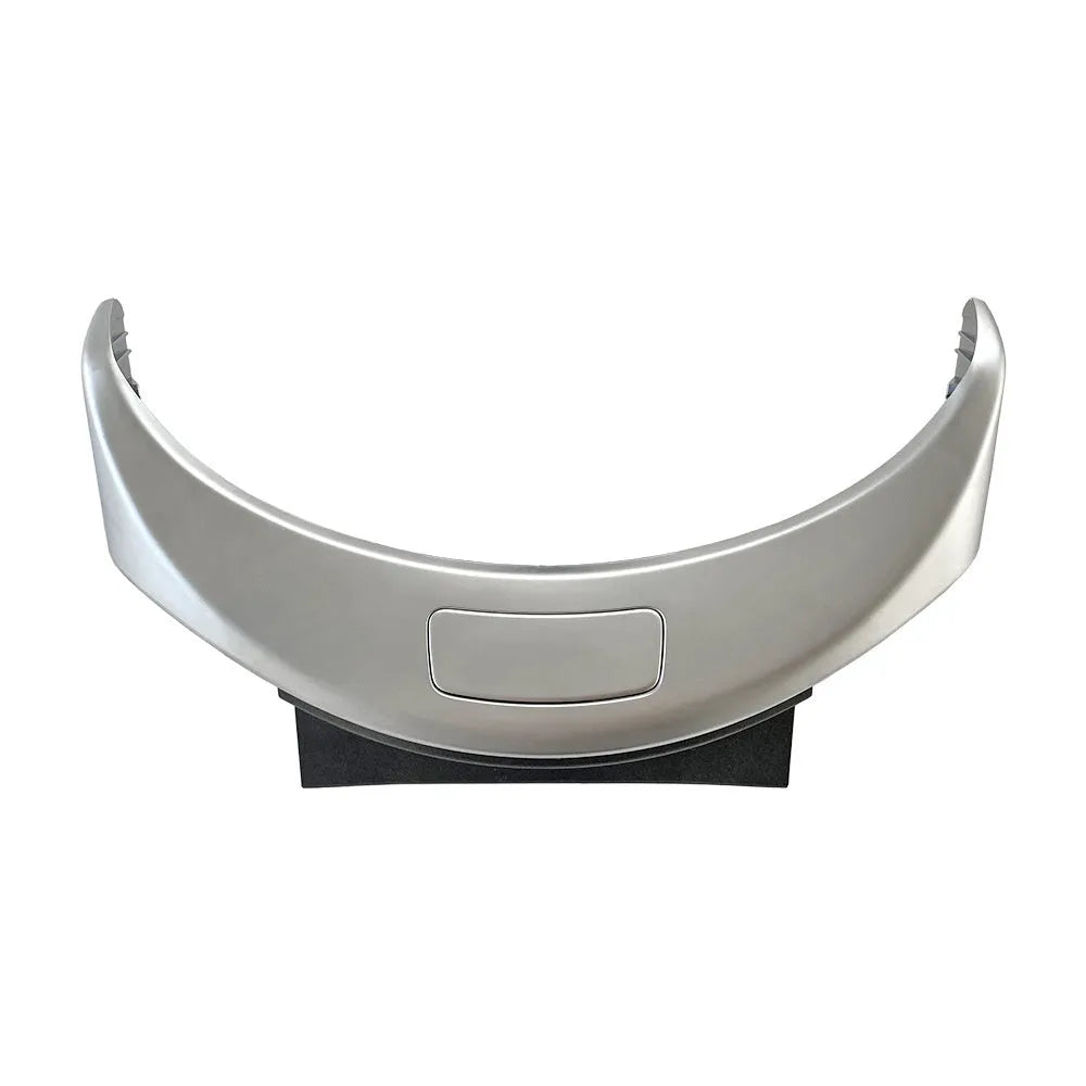 Mercedes-Benz C-Class GLC armrest storage box replacement panel in silver, black, and carbon finishes