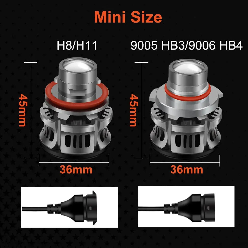 H11 36W laser fog lamp car bulb with aviation aluminium alloy housing for headlight modification