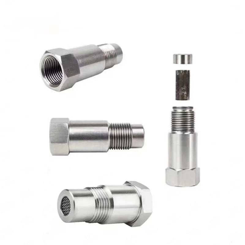 304 stainless steel oxygen sensor adapter with three-way catalyst connector for automotive use