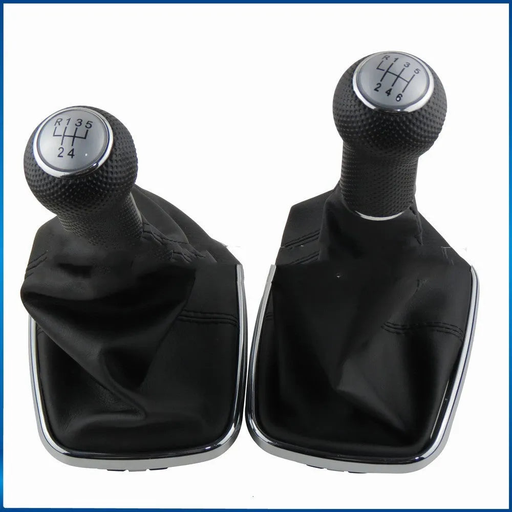 Volkswagen Mk4 gear shifter handle in ABS plastic with silver frame and black line detailing